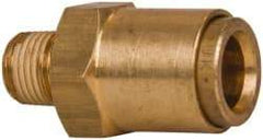 Norgren - 3/8" Outside Diam, 1/8 NPT, Brass Push-to-Connect Tube Male Connector - 150 Max psi, Tube to Male NPT Connection, Buna O-Ring - Americas Industrial Supply