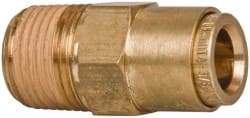 Norgren - 3/8" Outside Diam, 3/8 NPT, Brass Push-to-Connect Tube Male Connector - 150 Max psi, Tube to Male NPT Connection, Buna O-Ring - Americas Industrial Supply