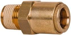 Norgren - 5/8" Outside Diam, 1/2 NPT, Brass Push-to-Connect Tube Male Connector - 150 Max psi, Tube to Male NPT Connection, Buna O-Ring - Americas Industrial Supply