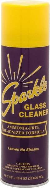 Made in USA - 20 oz Aerosol Unscented Glass Cleaner - Use on Glass Surfaces, Plexiglass - Americas Industrial Supply