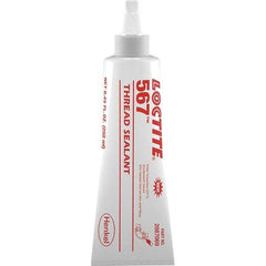 Loctite - 250 mL Tube Off White Pipe Sealant - Instant Adhesive, 400°F Max Working Temp, For Stainless Steel & Aluminum Housings - Americas Industrial Supply