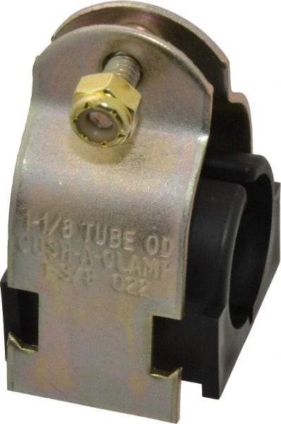 ZSI - 1-1/8" Pipe, Tube Clamp with Cushion - Dichromate - Americas Industrial Supply