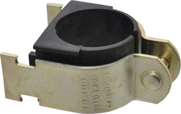 ZSI - 1-1/2" Pipe," Pipe Clamp with Cushion - Dichromate - Americas Industrial Supply