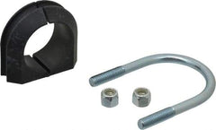 ZSI - 1-1/2" Pipe, Steel U Bolt Clamp with Cushion - Electro Galvanized, 3/4" Panel Thickness - Americas Industrial Supply