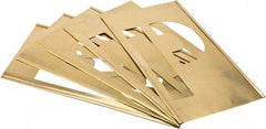 C.H. Hanson - 33 Piece, 8 Inch Character Size, Brass Stencil - Contains Letters - Americas Industrial Supply