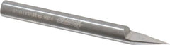Accupro - 1/4 Inch Diameter, 2-1/2 Inch Overall Length, 3/8 Inch Split Length, Solid Carbide, Conical Point Split End Carbide Blank - Single End, 30° Point - Americas Industrial Supply