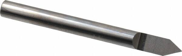 Accupro - 3/16 Inch Diameter, 2 Inch Overall Length, 3/8 Inch Split Length, Solid Carbide, Conical Point Split End Carbide Blank - Single End, 60° Point - Americas Industrial Supply