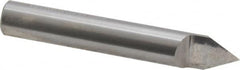 Accupro - 3/8 Inch Diameter, 2-1/2 Inch Overall Length, 1/2 Inch Split Length, Solid Carbide, Conical Point Split End Carbide Blank - Single End, 60° Point - Americas Industrial Supply