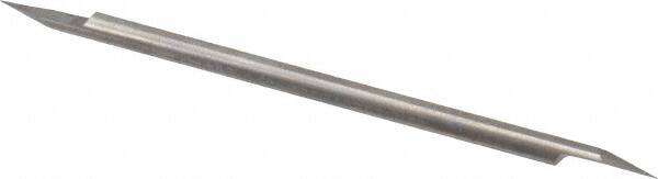 Accupro - 1/8 Inch Diameter, 3 Inch Overall Length, 3/8 Inch Split Length, Solid Carbide, Conical Point Split End Carbide Blank - Single End, 30° Point - Americas Industrial Supply