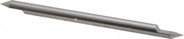 Accupro - 1/4 Inch Diameter, 4 Inch Overall Length, 3/8 Inch Split Length, Solid Carbide, Conical Point Split End Carbide Blank - Single End, 60° Point - Americas Industrial Supply