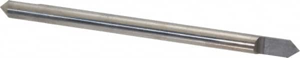 Accupro - 1/4 Inch Diameter, 4 Inch Overall Length, 3/8 Inch Split Length, Solid Carbide, Conical Point Split End Carbide Blank - Single End, 90° Point - Americas Industrial Supply