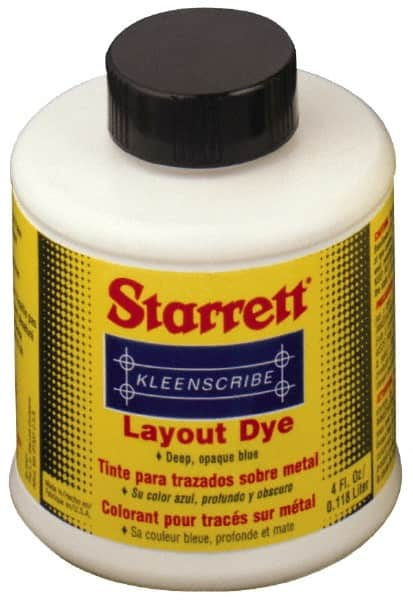 Starrett - Blue Layout Fluid - 32 Ounce Can - Americas Industrial Supply