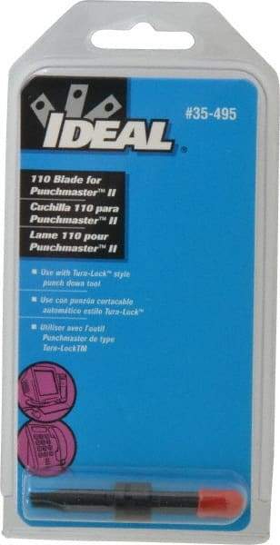 Ideal - Termination Tool Replacement Blade - For Use with 110 Terminal Blocks - Americas Industrial Supply