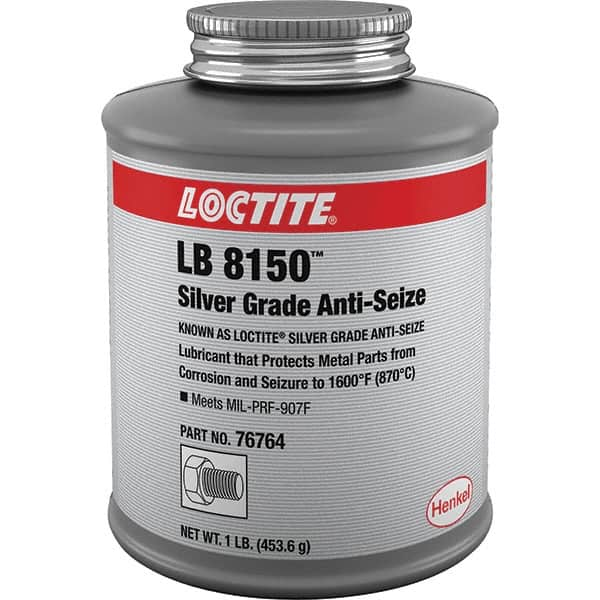 Loctite - 1 Lb Can High Temperature Anti-Seize Lubricant - Silver Colored, 1,600°F, Silver Colored, Water Resistant - Americas Industrial Supply