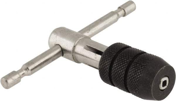 Interstate - 5/32 to 1/4" Tap Capacity, T Handle Tap Wrench - 2-3/4" Overall Length - Americas Industrial Supply