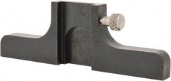 Made in USA - 3" OAL, Black Oxide Steel Caliper Depth Attachment - 1 Piece, 0.62" Slot Width, For Use with 4-6" Calipers - Americas Industrial Supply