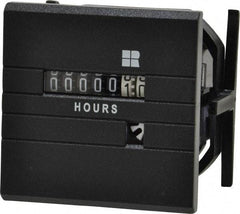 Trumeter - 7 Digit Wheel Display Hour Meter - No Reset - Americas Industrial Supply