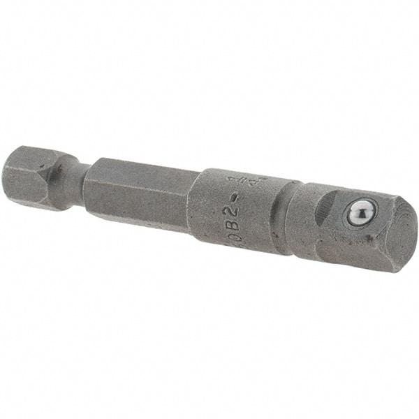 Apex - 1/4" Square Size Hex to Square Extension - 1/4" Hex Drive, 2" OAL - Americas Industrial Supply