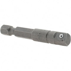 Apex - 1/4" Square Size Hex to Square Extension - 1/4" Hex Drive, 2" OAL - Americas Industrial Supply