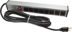 Wiremold - 8 Outlets, 120 Volts, 15 Amps, 15' Cord, Power Outlet Strip - Free Hanging Mount, 5-15 NEMA Configuration, 15" Strip, cULus Listed - Americas Industrial Supply