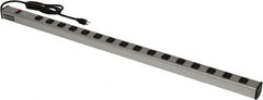 Wiremold - 16 Outlets, 120 Volts, 15 Amps, 6' Cord, Power Outlet Strip - Raceway Mount, 5-15 NEMA Configuration, 48" Strip, cULus Listed - Americas Industrial Supply