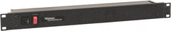 Wiremold - 6 Outlets, 120 Volts, 15 Amps, 6' Cord, Power Outlet Strip - Rack Mount, 6 Back NEMA Configuration, 19" Strip - Americas Industrial Supply
