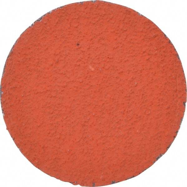 3M - 2" Disc Diam, 60 Grit, Ceramic Quick Change Disc - Type R Attaching System, Coated, Orange, Medium Grade, 25,000 RPM, 777F Series - Americas Industrial Supply