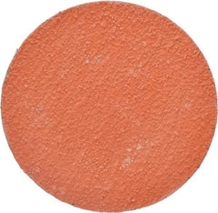 3M - 3" Disc Diam, 60 Grit, Ceramic Quick Change Disc - Type R Attaching System, Coated, Orange, Medium Grade, 20,000 RPM, 777F Series - Americas Industrial Supply