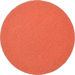 3M - 3" Disc Diam, 80 Grit, Ceramic Quick Change Disc - Type R Attaching System, Coated, Orange, Medium Grade, 20,000 RPM, 777F Series - Americas Industrial Supply