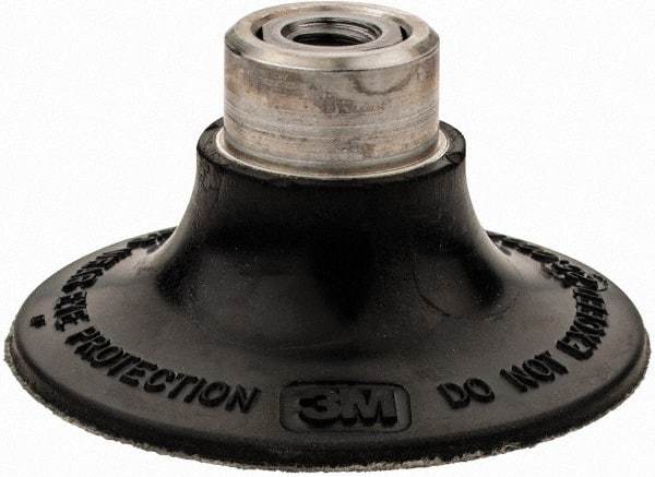 3M - 2" Diam Quick-Change Type R Disc Backing Pad - Medium Density, 25,000 RPM, Roloc TR Compatible - Americas Industrial Supply