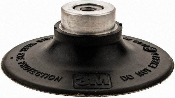3M - 3" Diam Quick-Change Type R Disc Backing Pad - Medium Density, 18,000 RPM, Roloc TR Compatible - Americas Industrial Supply
