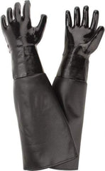 Made in USA - Size L (6) Neoprene Sand Blasting Work Gloves - For General Purpose, Uncoated, Paired - Americas Industrial Supply