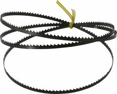 Starrett - 6 TPI, 4' 8" Long x 1/4" Wide x 0.025" Thick, Welded Band Saw Blade - Carbon Steel, Toothed Edge, Wavy Tooth Set, Flexible Back, Contour Cutting - Americas Industrial Supply
