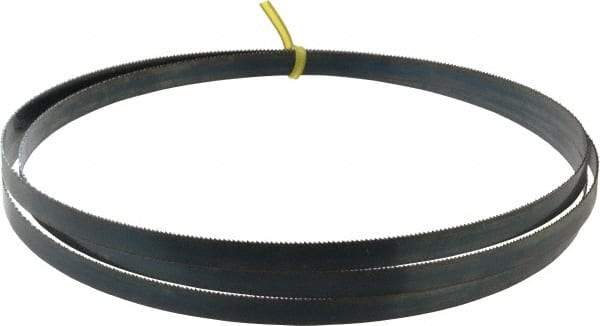 Starrett - 14 TPI, 7' 6" Long x 1/2" Wide x 0.025" Thick, Welded Band Saw Blade - Carbon Steel, Toothed Edge, Raker Tooth Set, Flexible Back, Contour Cutting - Americas Industrial Supply