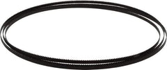 Starrett - 10 TPI, 7' 9-1/2" Long x 1/4" Wide x 0.025" Thick, Welded Band Saw Blade - Carbon Steel, Toothed Edge, Raker Tooth Set, Flexible Back, Contour Cutting - Americas Industrial Supply