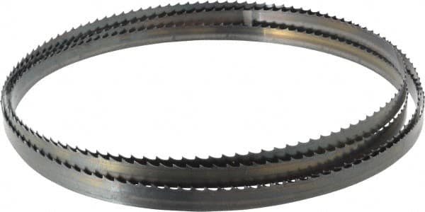 Starrett - 4 TPI, 11' 9" Long x 1/2" Wide x 0.025" Thick, Welded Band Saw Blade - Carbon Steel, Toothed Edge, Raker Tooth Set, Flexible Back, Contour Cutting - Americas Industrial Supply