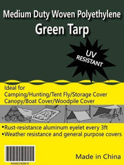 Value Collection - 60' Long x 40' Wide Polyethylene Tarp & Dust Cover - Green, 9 to 10 mil Thickness - Americas Industrial Supply