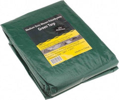 Value Collection - 24' Long x 18' Wide Polyethylene Tarp & Dust Cover - Green, 9 to 10 mil Thickness - Americas Industrial Supply