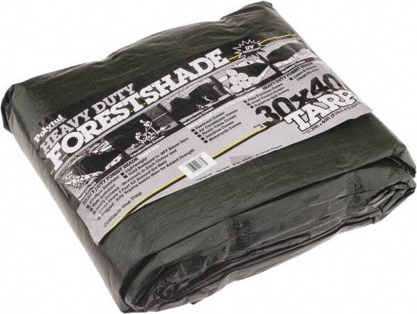 Value Collection - 40' Long x 30' Wide Polyethylene Tarp & Dust Cover - Green, 9 to 10 mil Thickness - Americas Industrial Supply