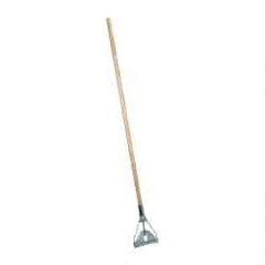 Rubbermaid - 60" Wood Quick Connect Mop Handle - 15/16" Handle Diam, Steel Connector, Use with Wet Mops - Americas Industrial Supply