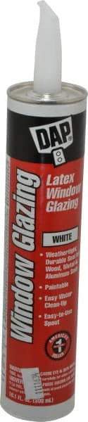 DAP - 10.1 oz Glazing Compound - White, Latex - Americas Industrial Supply