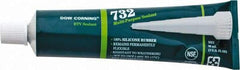 Dow Corning - 3 oz Tube Clear RTV Silicone Joint Sealant - -76 to 356°F Operating Temp, 20 min Tack Free Dry Time, 24 hr Full Cure Time, Series 732 - Americas Industrial Supply