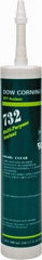 Dow Corning - 10.3 oz Cartridge Clear RTV Silicone Joint Sealant - -76 to 356°F Operating Temp, 20 min Tack Free Dry Time, 24 hr Full Cure Time, Series 732 - Americas Industrial Supply