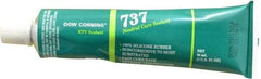 Dow Corning - 3 oz Cartridge Clear RTV Silicone Joint Sealant - -85 to 350°F Operating Temp, 14 min Tack Free Dry Time, 24 hr Full Cure Time, Series 737 - Americas Industrial Supply