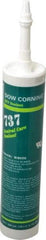 Dow Corning - 10.1 oz Cartridge White RTV Silicone Joint Sealant - -85 to 350°F Operating Temp, 14 min Tack Free Dry Time, 24 hr Full Cure Time, Series 737 - Americas Industrial Supply