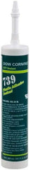 Dow Corning - 10.1 oz Cartridge Black RTV Silicone Joint Sealant - -49 to 392°F Operating Temp, 75 min Tack Free Dry Time, 24 to 72 hr Full Cure Time, Series 739 - Americas Industrial Supply