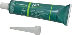 Dow Corning - 3 oz Tube Clear RTV Silicone Joint Sealant - -85 to 356°F Operating Temp, 13 min Tack Free Dry Time, 24 hr Full Cure Time, Series 734 - Americas Industrial Supply