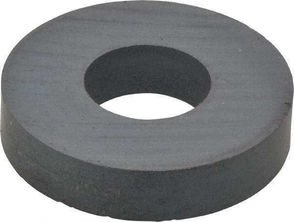 Mag-Mate - 1.203" ID x 2.8" OD Ceramic Ring Magnet - 0.59" Thick, 350°F Max Operating Temp - Americas Industrial Supply