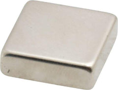 Eclipse - 16.5 Lb Max Holding Capacity Neodymium Rare Earth Block Magnet - 3/4" Long x 3/4" Wide x 1/4" High, 248°F Max Operating Temp - Americas Industrial Supply