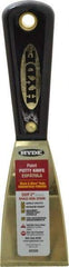 Hyde Tools - 2" Wide Brass Putty Knife - Stiff, Nylon Handle, 7-3/4" OAL - Americas Industrial Supply